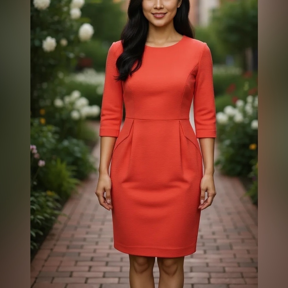 Hugo Boss Sheath Dress, Elbow Length Sleeves in Excellent Pre Loved Condition